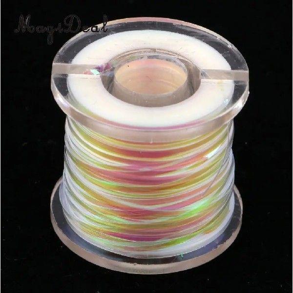 1 Roll Holographic Tinsel Line Tape Fly Tying Tape Pearl