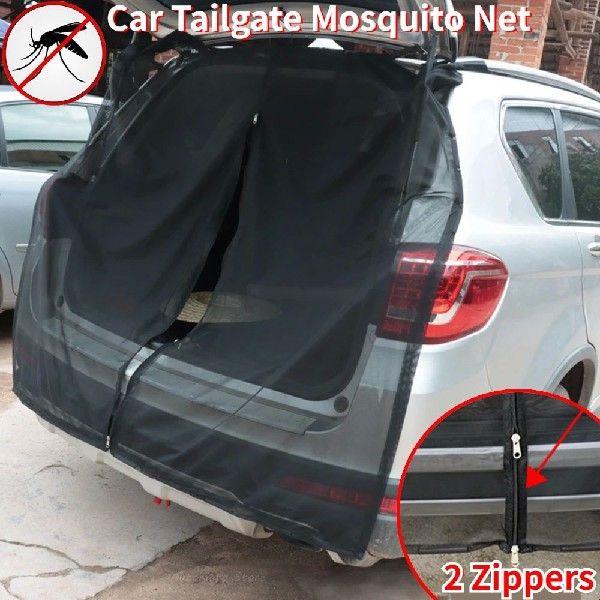 Car Trunk Anti-flying Curtains Sunshade Cover Mesh Mosquito