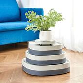 Square Slip Flower Mobile Durable Non Pot Tray Stable