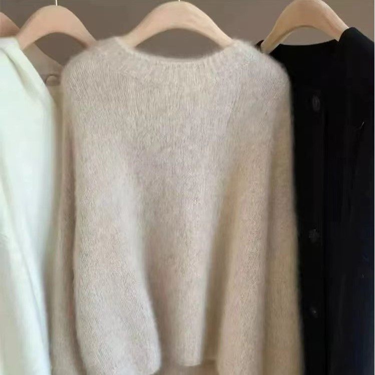 软糯冬季新款山羊绒衫女圆领欧货宽松亲肤针织羊毛加厚打底衫毛衣,女装/女士精品,羊绒衫,淘宝优惠券,粉丝福利购,淘宝优惠卷