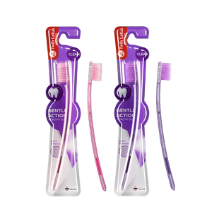 泰国进口双莲螺旋牙刷健康去渍抗敏感细毛软毛护龈
