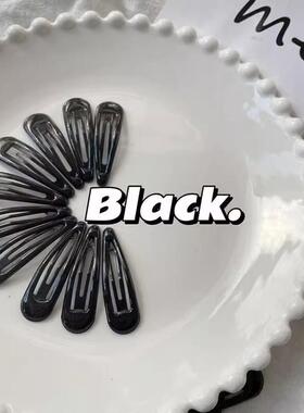 黑色隐形小发夹经典黑色简约小发卡滴油bb夹发夹边夹刘海夹侧边夹