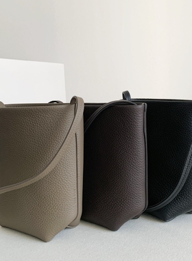 Row风mini迷你水桶斜挎N/S Park进口牛皮单肩斜挎包可调节