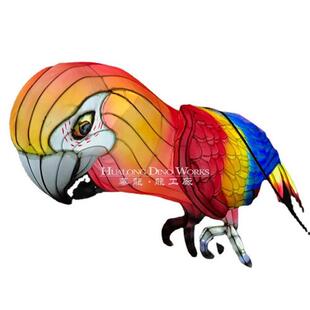 兔年大型节日花灯动物鹦鹉造型中秋国庆节彩灯户外防水夜景美陈