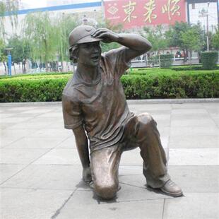 铸铜雕塑户外商业街人物动物摆件校园玻璃钢仿铜雕塑厂家铸铜雕塑