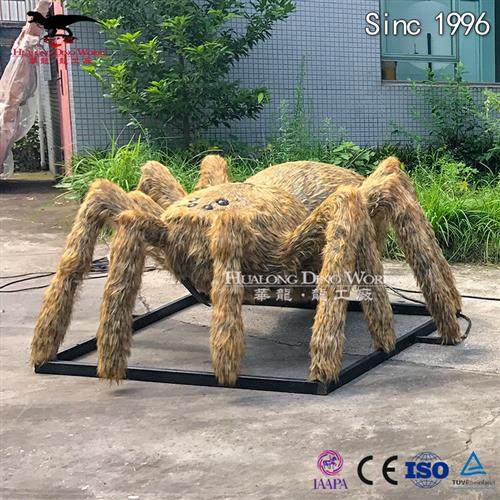 年仿真产品生产厂家原始巨型蜘蛛粘毛产品可动可发声