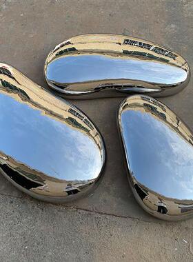 不锈钢水滴鹅卵石头雕塑室内售楼处酒店会所水池装饰摆件抽象艺术