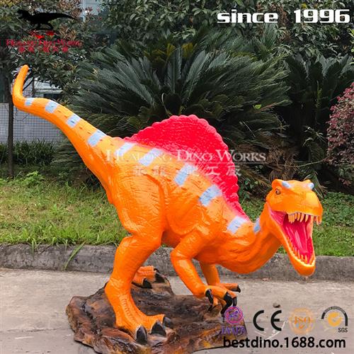 兔年吉祥物厂家生产仿真恐龙棘龙模型摆件玩具户外美陈引流