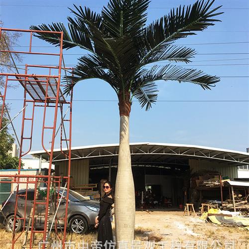 仿真玻璃钢椰子树大型景观绿化人造大王椰仿生加纳利海枣树棕榈科