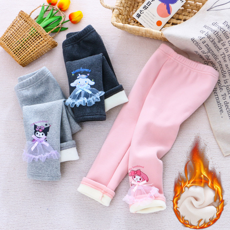 女童加绒裤子2025秋冬款库洛米儿童打底裤宝宝外穿加厚一体绒裤子,童装/婴儿装/亲子装,裤子,淘宝优惠券,粉丝福利购,淘宝优惠卷