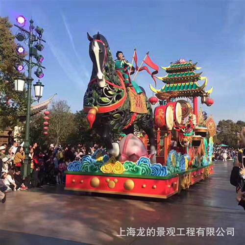 厂家专业制作变形汽车美陈装饰道具雕塑游乐场巡游玻璃钢花车