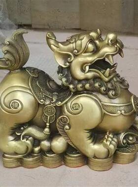 铸铜动物雕塑貔貅摆件小型室内家居金属工艺品铜貔貅雕塑厂家