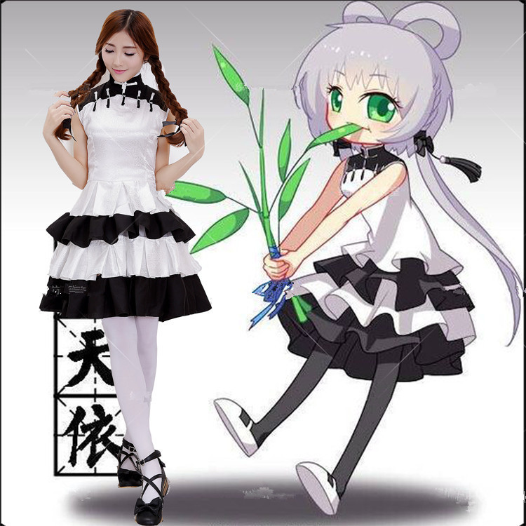 动漫vocaloid china V家洛天依 COS女熊猫家族 cosplay游戏服|ruв категории Женская одежда, костюм/национальная одежда/театр костюм, национальная одежда/этап погрузки - от Buy2taobao.com для оказания профессиональной услуги покупки агента Taobao