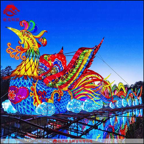 龙年造型花灯中国龙彩灯定做春节灯展设计制作公司龙彩门造型灯会
