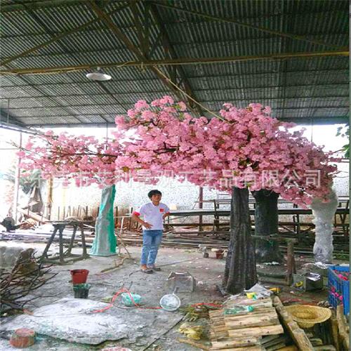 半边樱花桃花树大型造型树假树植物室内外许愿树装饰树