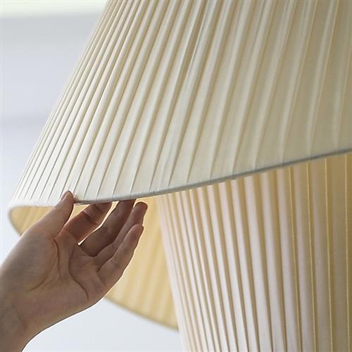 法式中古北欧ins风真丝缎面民宿艺术卧室客厅餐厅服装店布艺吊灯