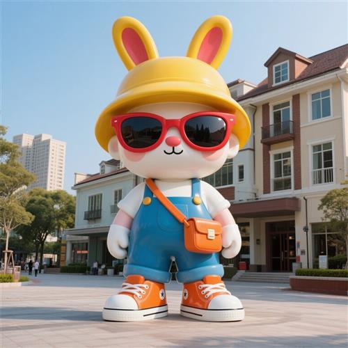 大型玻璃钢卡通雕塑定制户外园林景观小品广场摆件学校不锈钢雕塑