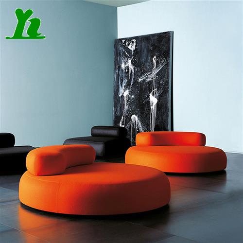 厂家玻璃钢创意土豆沙发圆弧形个性休闲办公三人沙发客厅沙发组合