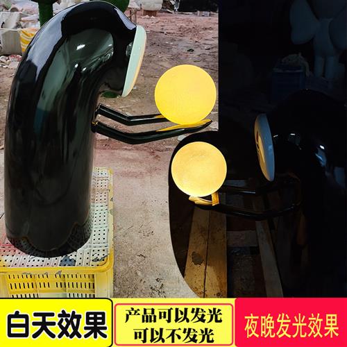 玻璃钢无脸男落地商场开业日式礼物装饰摆件卡通动漫千与千寻雕塑