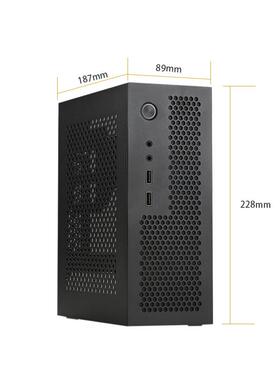 ITX迷你小2U/1U工控机箱壁挂H110/H81/H310/H610主板com/A09显卡