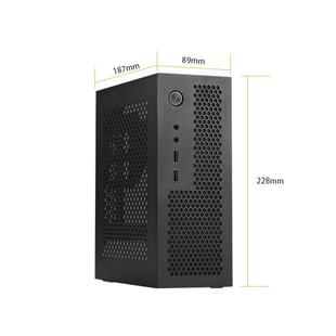 ITX迷你小2U/1U工控机箱壁挂H110/H81/H310/H610主板com/A09显卡