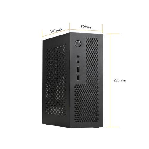 ITX迷你小2U/1U工控机箱壁挂H110/H81/H310/H610主板com/A09显卡