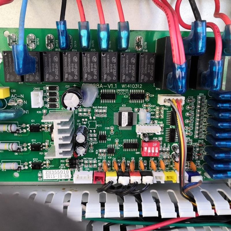 北方煤改电热泵显示屏ZH355008,主单系统主板ZH355007