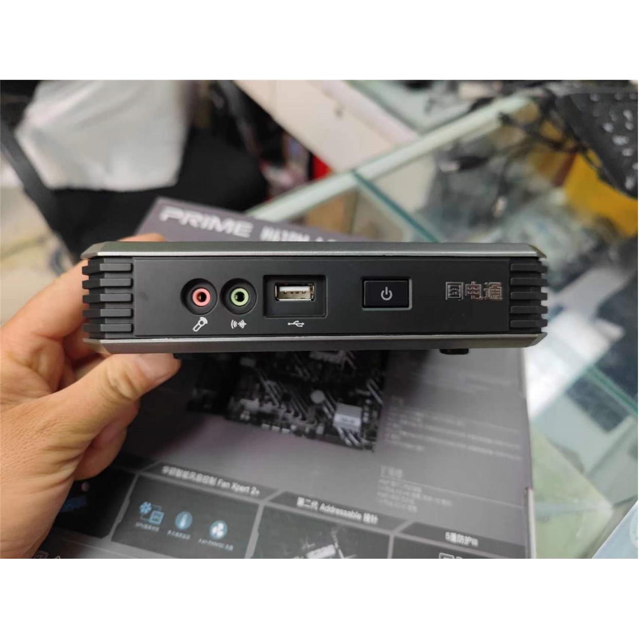 国电通云终端迷你电脑GDT/HT30-8/N270/1G/4G/com/DC虚拟机