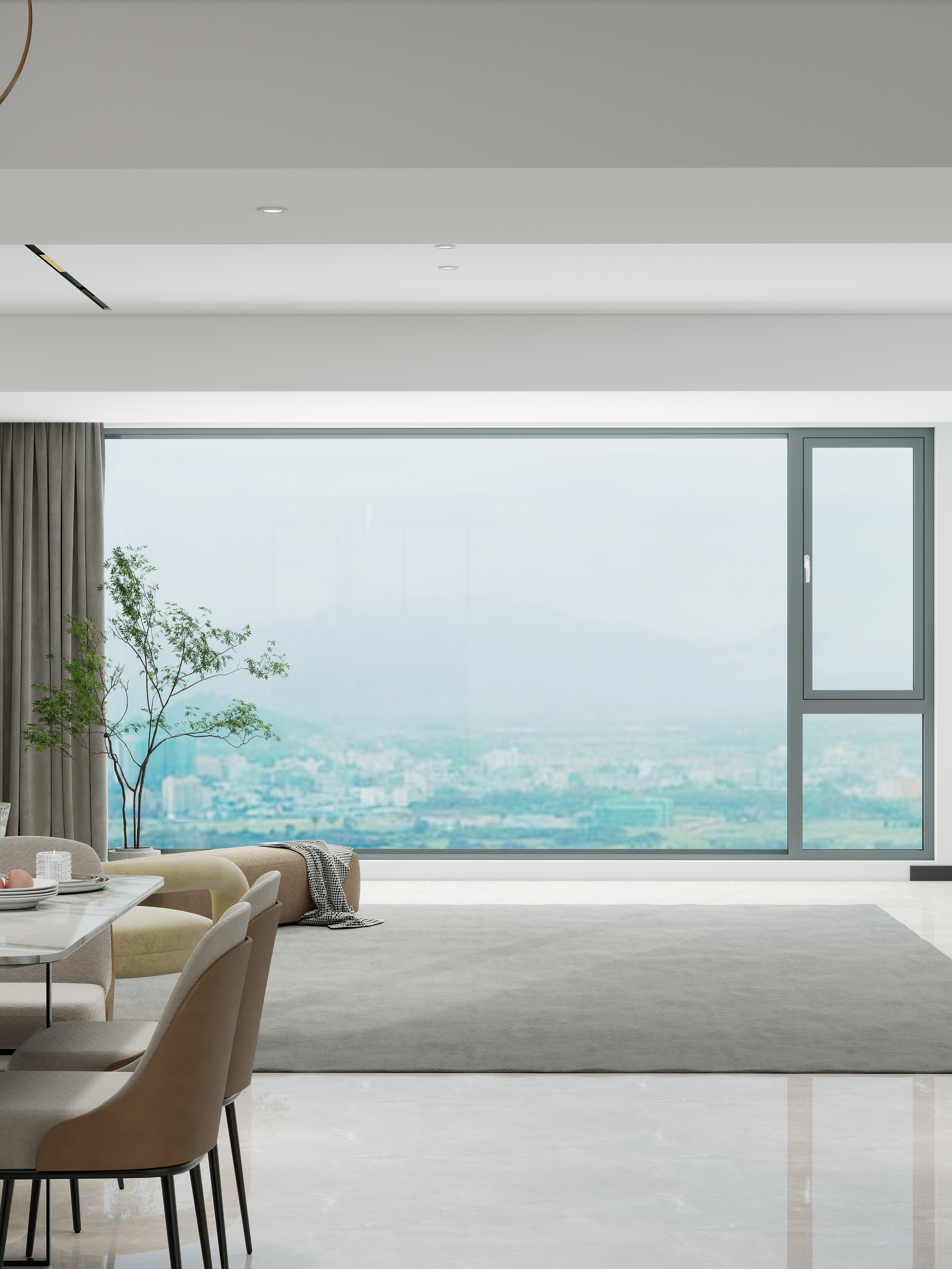 帕斯沃OW75断桥铝系统门窗隔音别墅落地窗户封阳台铝合金门窗定制