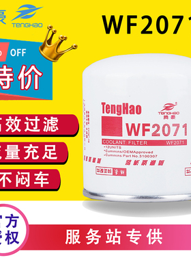 WF2071冷却剂水滤芯WF2072/WF2054/WF2073适配东风天龙滤清器