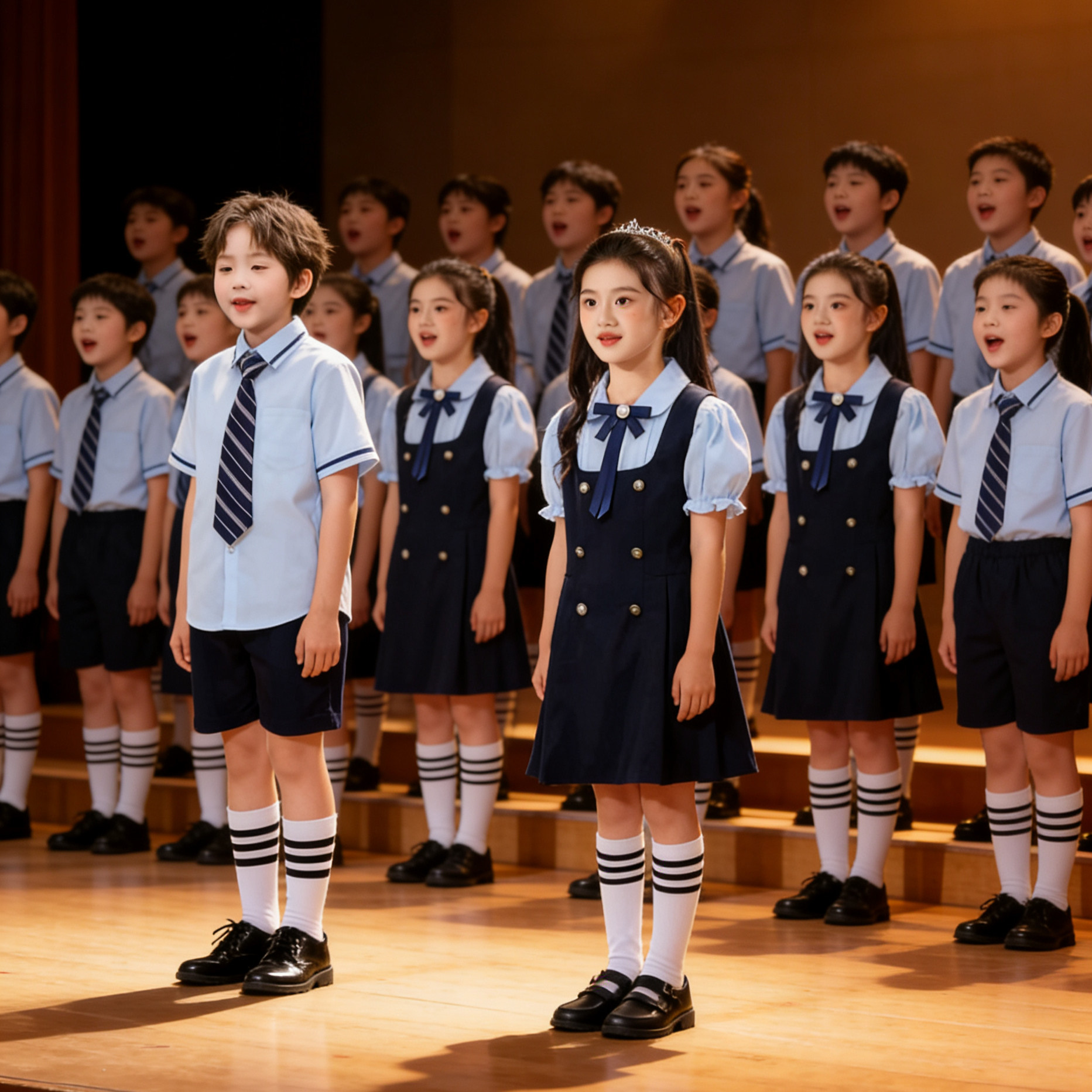 六一儿童演出服幼儿园夏装男女