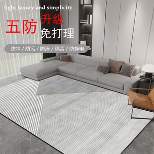 轻奢高级家用沙发卧室地垫免洗可擦免打理 客厅地毯茶几毯2024新款