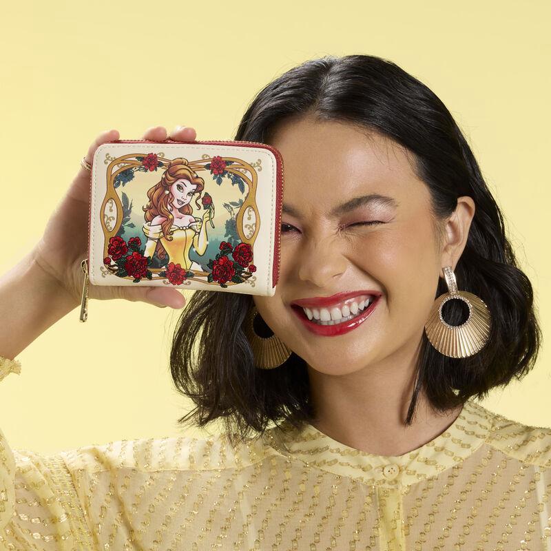 代购Loungefly男女钱包多卡位收纳透明ID槽便携式设计全拉链闭合