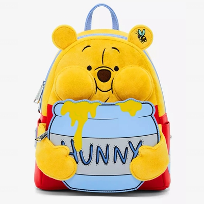 代购Loungefly 迪士尼Winnie小熊维尼熊公仔卡通迷你双肩背包