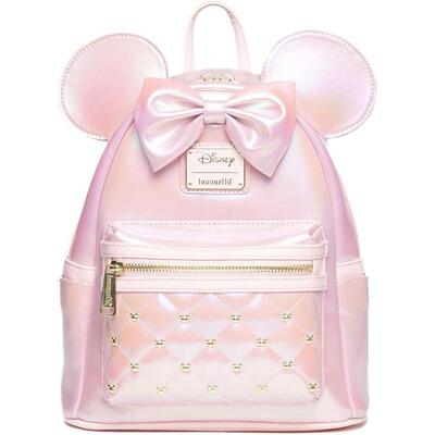 代购Loungefly男女迪士尼双肩包轻便携带前袋拉链收纳多口袋设计