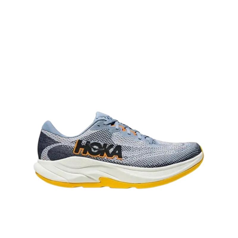 Hoka OneOne跑步鞋系带闭合标志细节轻便缓震运动鞋