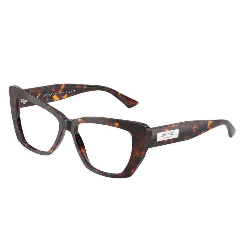 代购Jimmy Choo女士眼镜框猫眼色全框板材日常通勤眼镜架