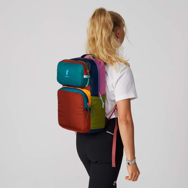 代购Cotopaxi男女双肩包防水拓展挂载尼龙多隔层拉链口袋通勤骑