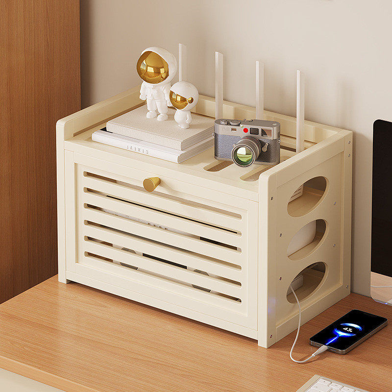 客厅wifi路由器置物架家用电视机机顶盒多层插板收纳储物盒多功能