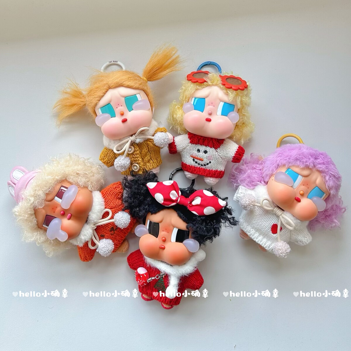 CRYBABY哭娃度假Vacation Mode On搪胶毛绒恋夏一族娃衣毛衣着替