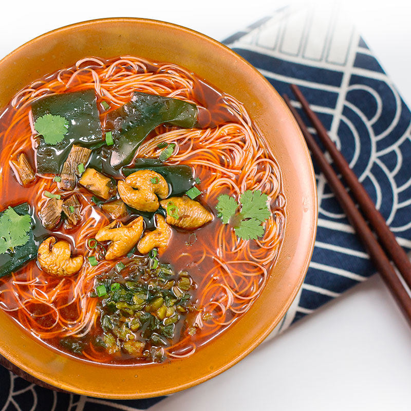 四川小吃美食特产绵阳开元牛肉米粉肥肠米粉速食鸡汤米线5盒