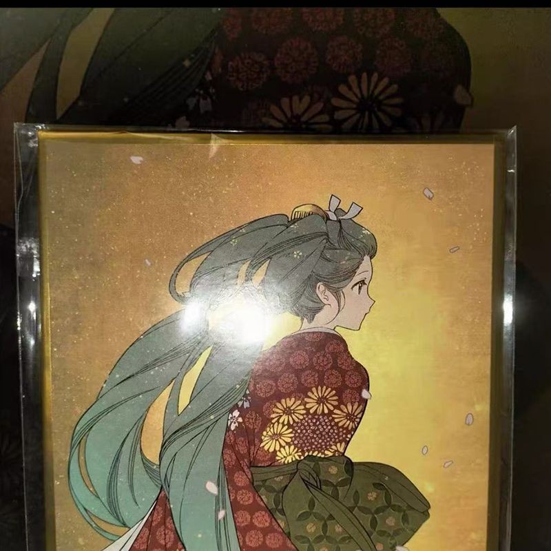 东京国立博物馆初音未来色纸回眸美人和服造型限定周边收藏特典