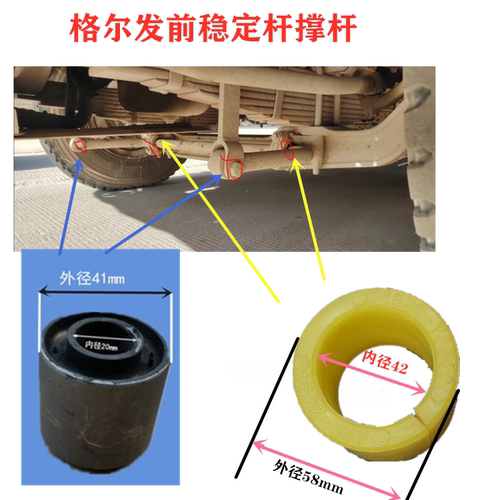 江淮格尔发稳定杆衬套平衡杆胶套