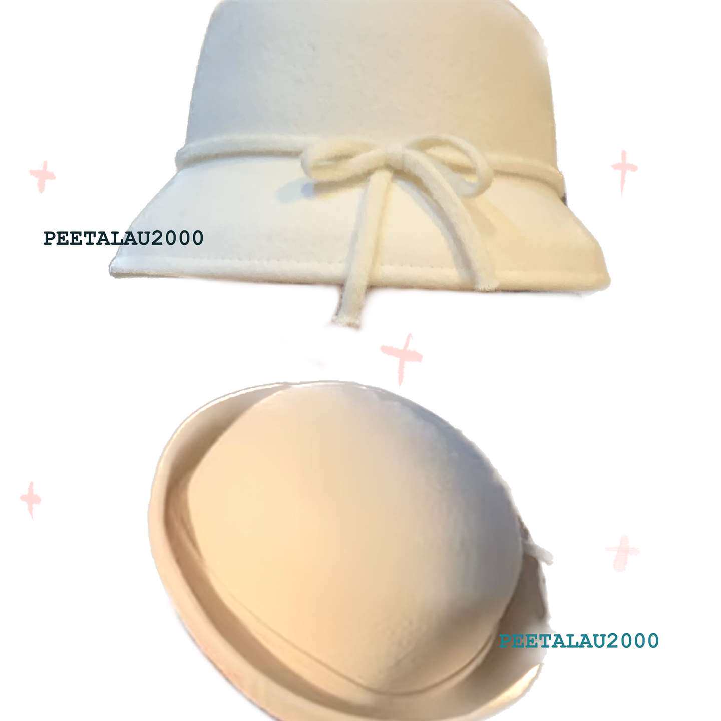 维修PEETALAU2000  纯羊硬挺有型呢蝴蝶结议价图片