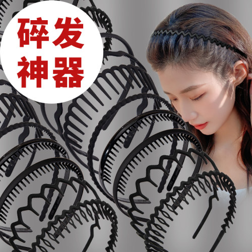黑色发箍来石喜碎发发卡简约