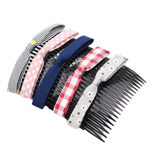 发夹后脑勺布艺碎发梳发卡夹子头饰女倒插梳卡子前额刘海整理神器
