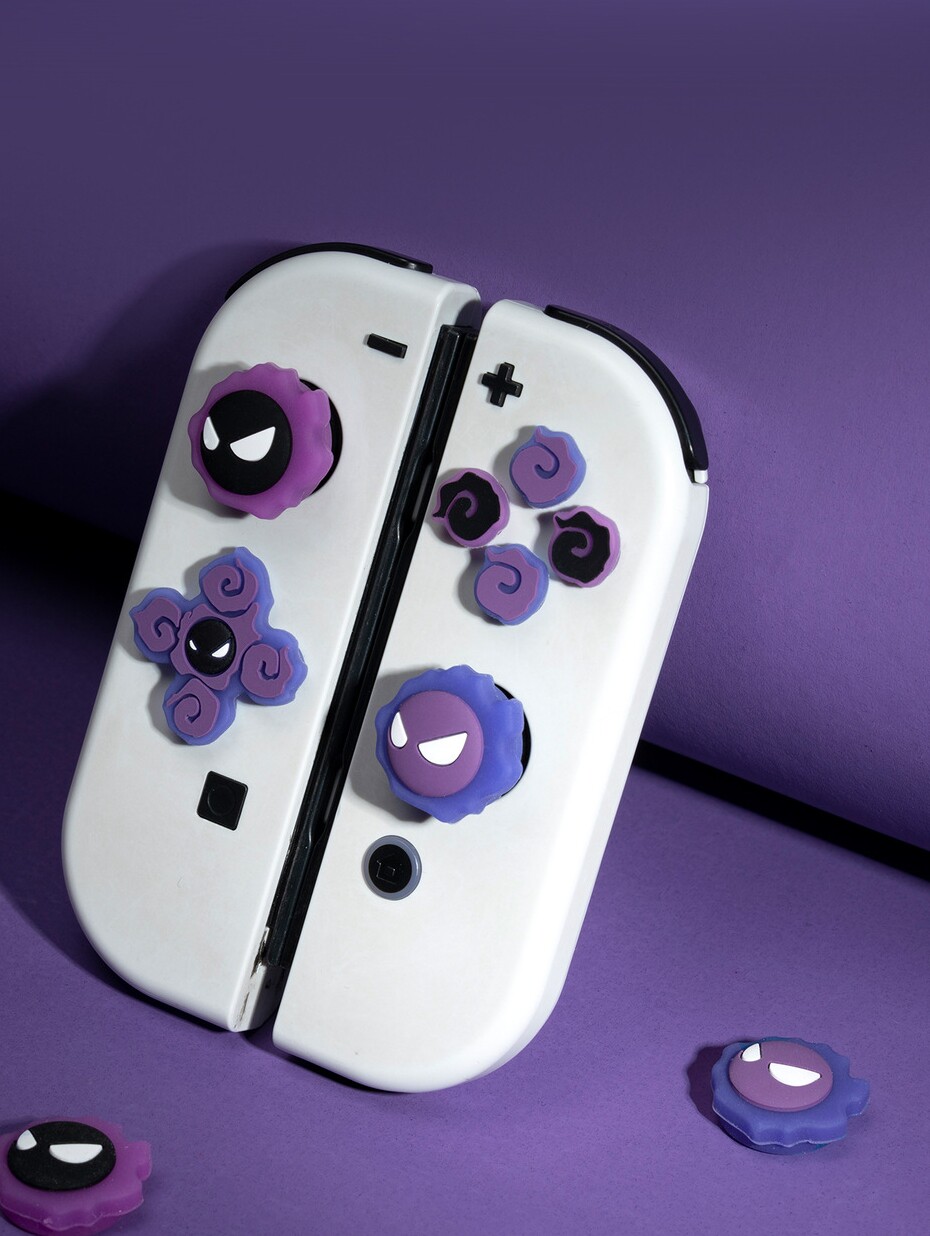 닌텐도 스위치 로커 캡 크로스 버튼 스티커 발광 고스트 NS 핸들 실리콘 로커 커버는 OLED에 적용됩니다