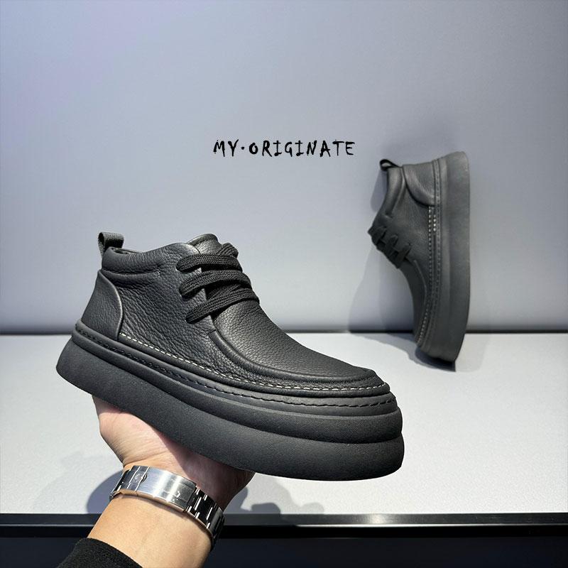 加绒板鞋冬季新款加绒保暖高帮鞋