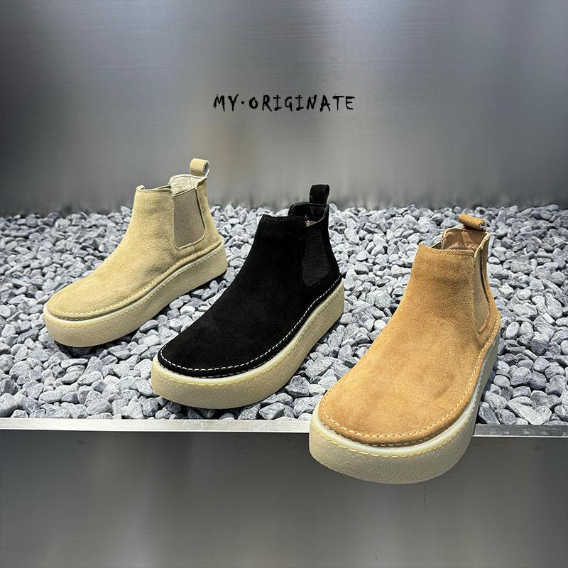 休闲短靴橡胶切尔西靴男靴