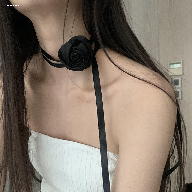 黑天鹅颈链女短款锁骨链简约chic项链韩国网红项圈脖子饰品choker